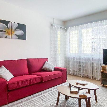Zentrale Wohnung In St. Moritz Mit Grossem Balkon Экстерьер фото